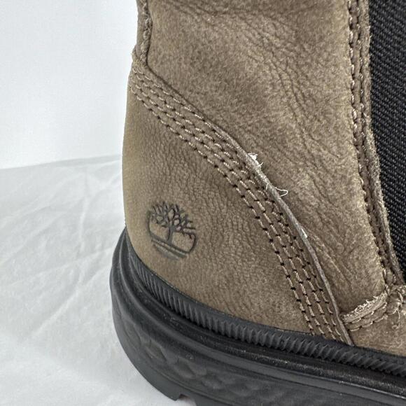 Timberland boots 8 green suede greenstride chelsea ray city pull on fall outdoor - Picture 4 of 7